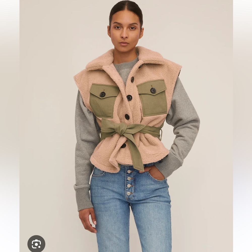 Marissa Webb Frankie Sherpa Vest like new